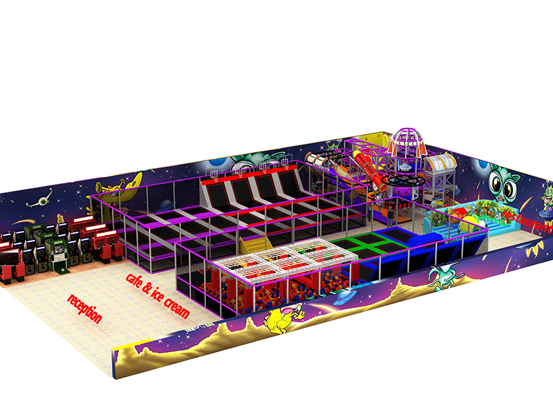 a trampoline park