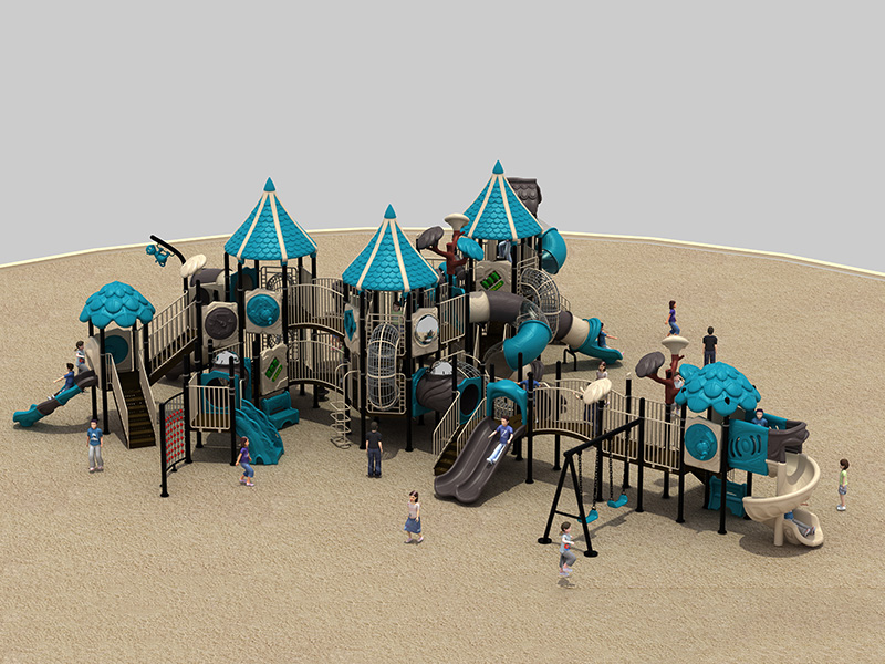 dream garden large spiral playground slide made in china