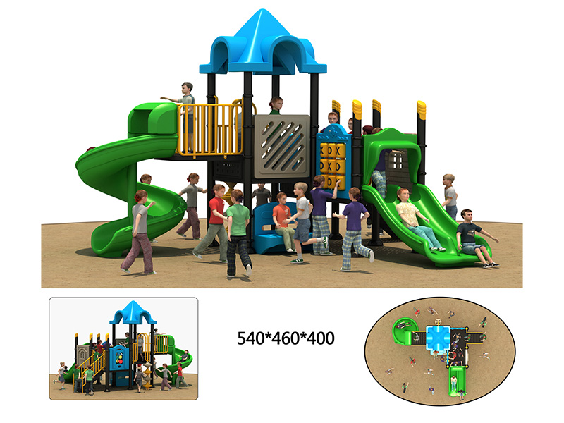 dream garden large spiral playground slide customized