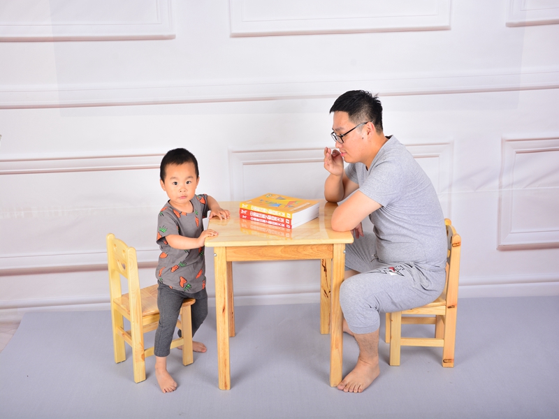 dream garden Guidecraft Natural Wooden Doll Table and Chairs Set manufacturer