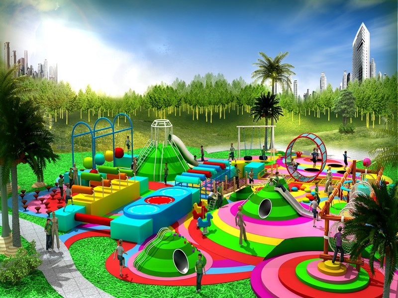 Dream garden outdoor playground customized inclusive