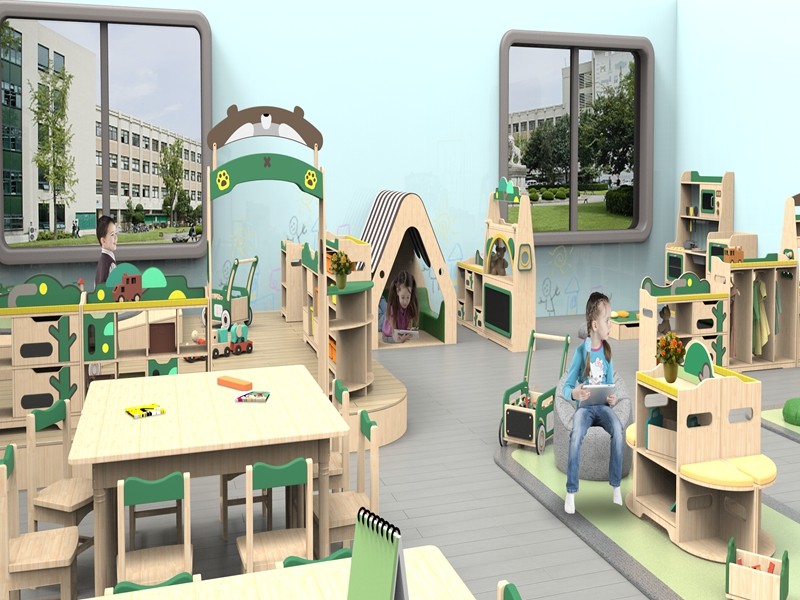 dream garden TOYSTER'S 2-in-1 Wooden Puppet Theater and Workshop factory