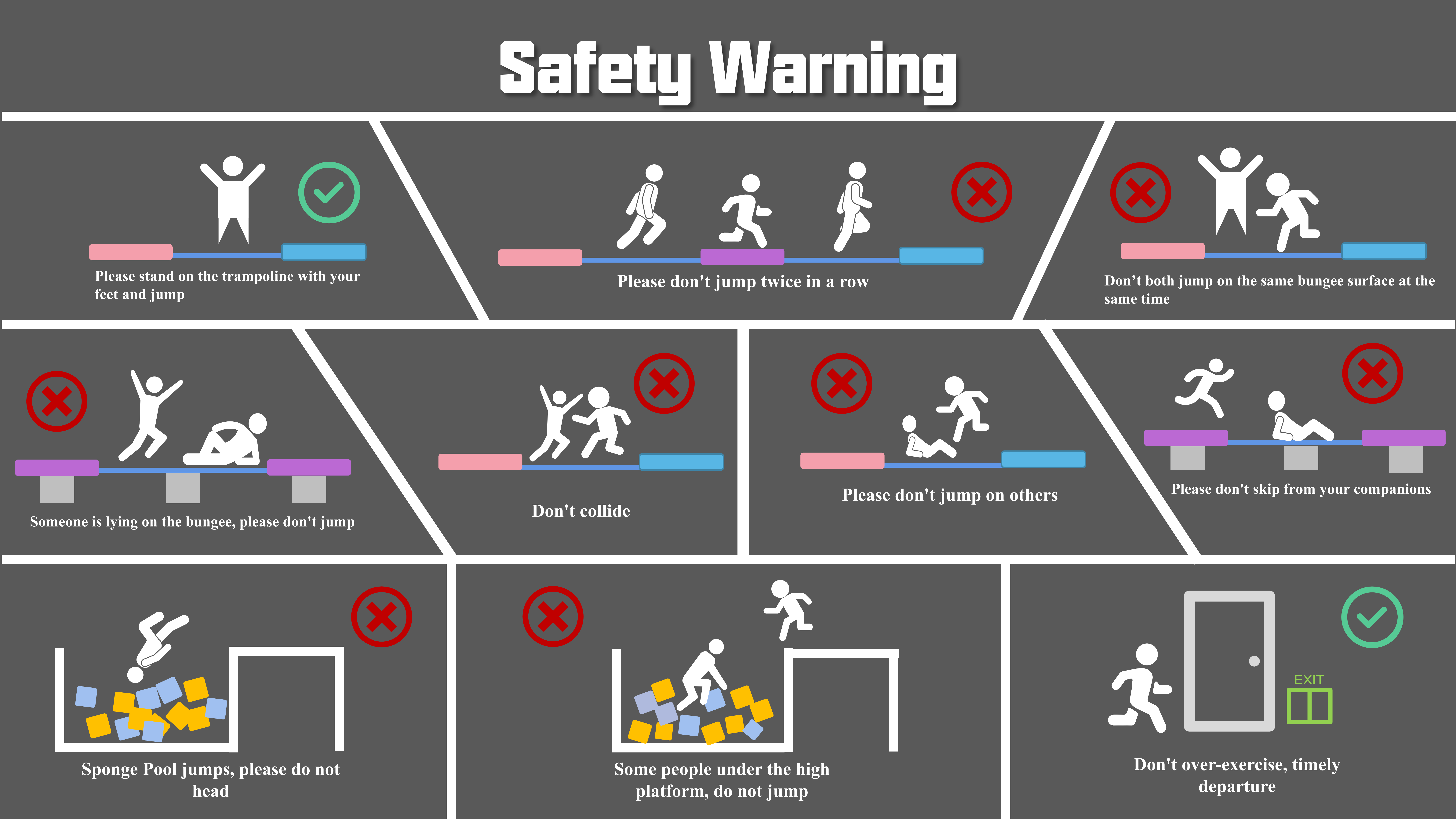 The important guidelines of Trampoline park