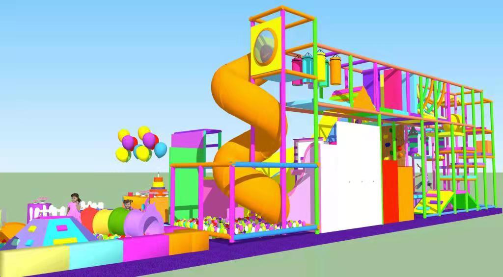 Proyecto de diseño de parque infantil interior en Valencia, Los Rios, Ecuador, Sudamérica