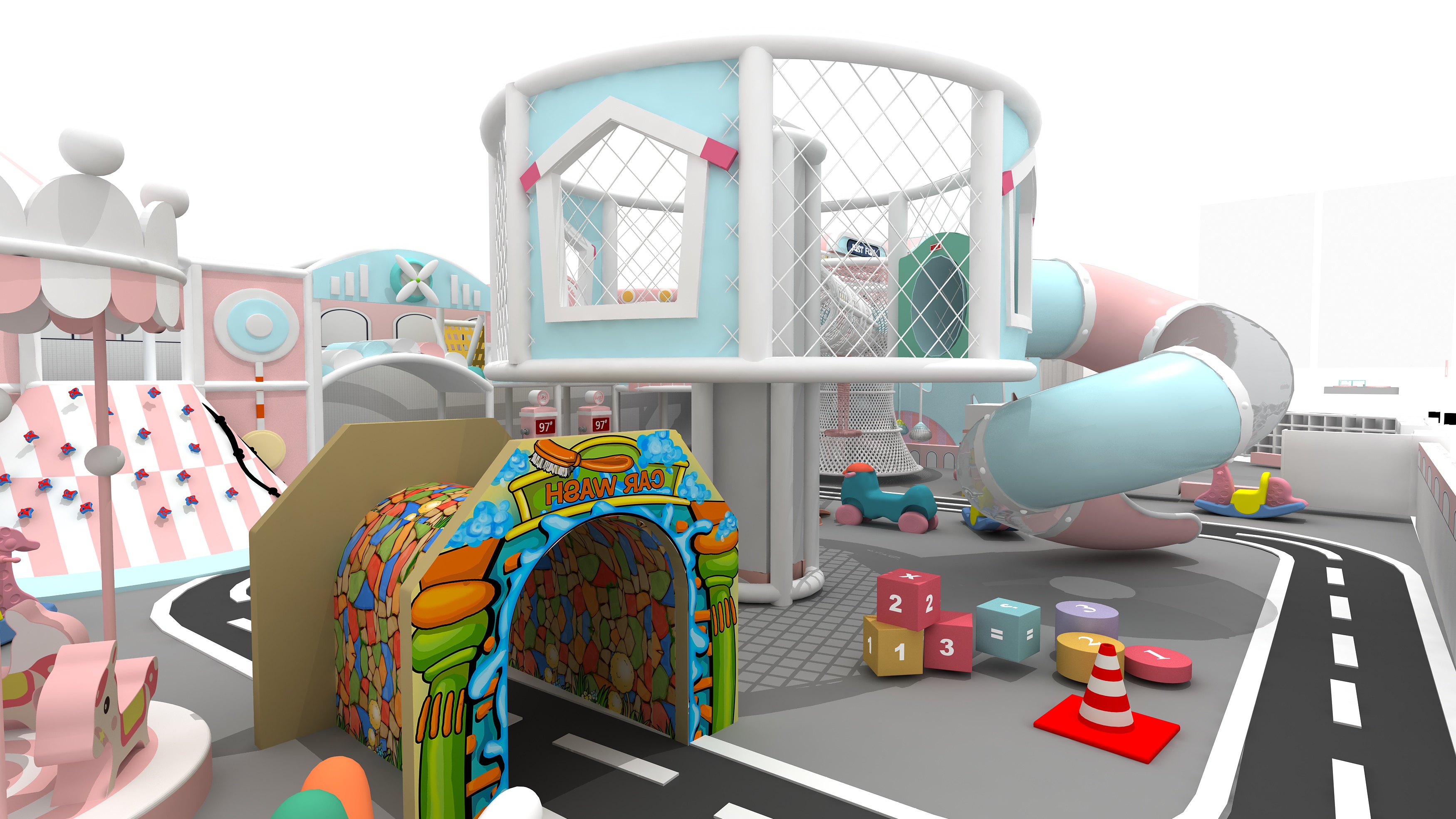 How do you make an indoor play space?
