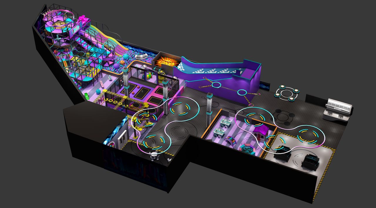 space themed indoor playground