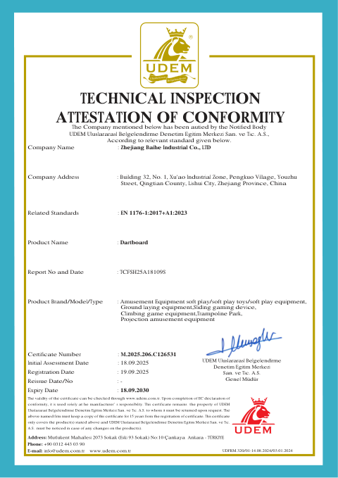 UDEM Technical Inspection Attestation issued by UDEM, 2025