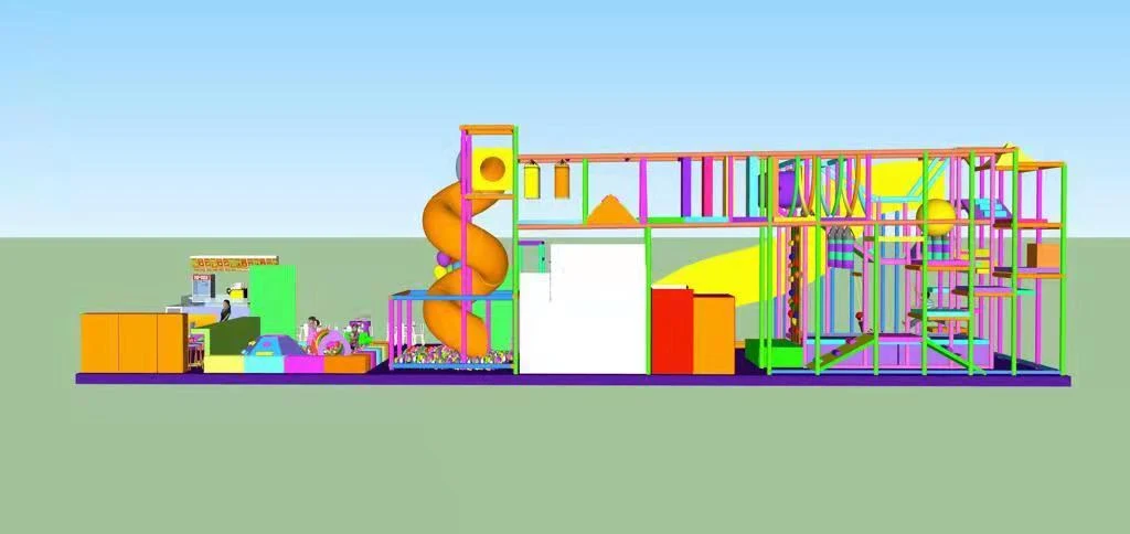 Proyecto de diseño de parque infantil interior en Valencia, Los Rios, Ecuador, Sudamérica