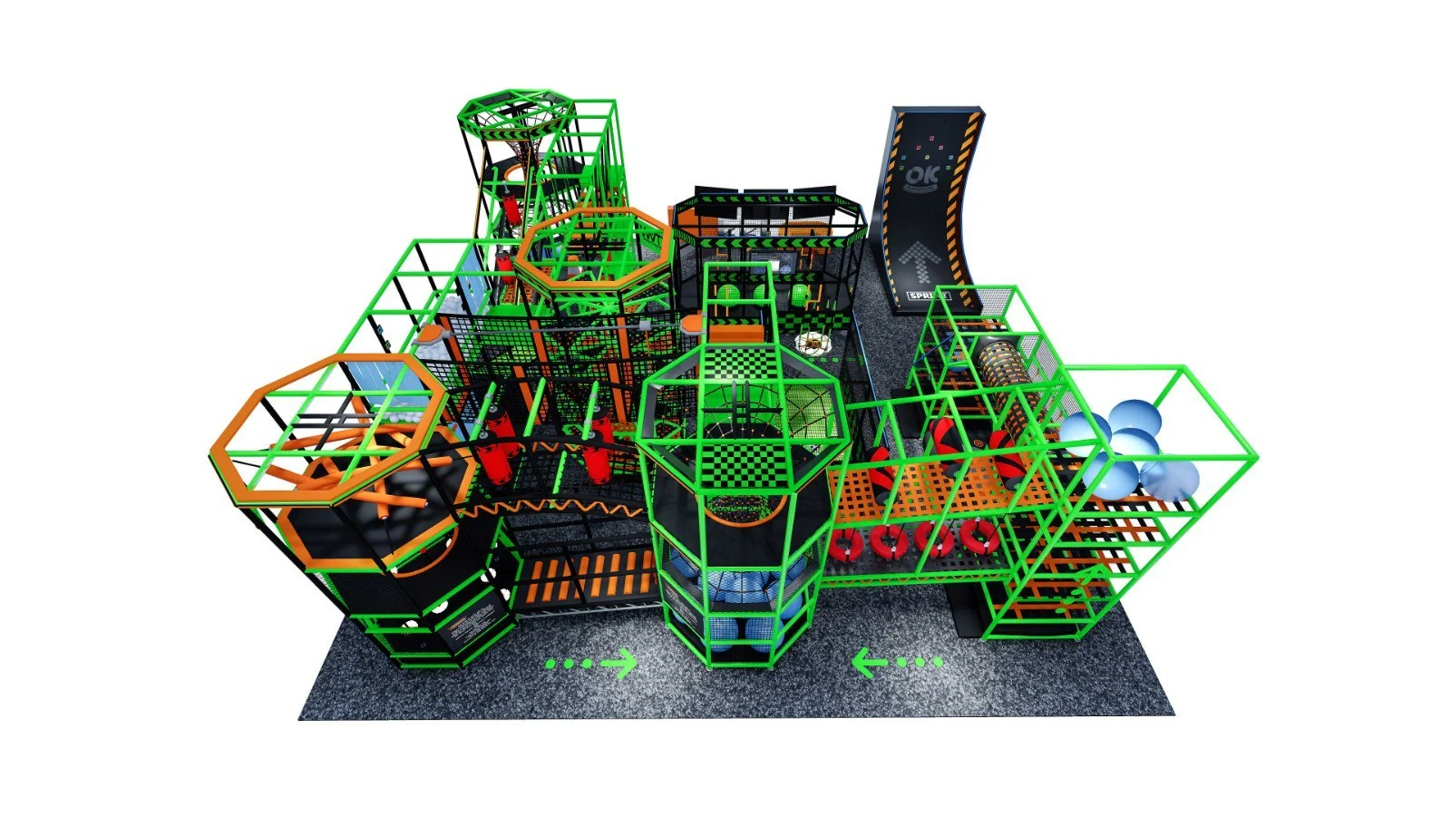 Ninja Warrior Indoor Adventure Park | Extreme Obstacle Course Dream Garden Manufacturer