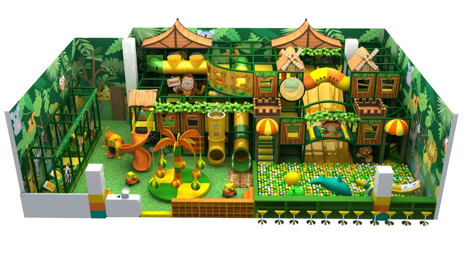 Commercial Indoor Playground Design for Shopping Malls: A Jungle-Themed Project Case Study