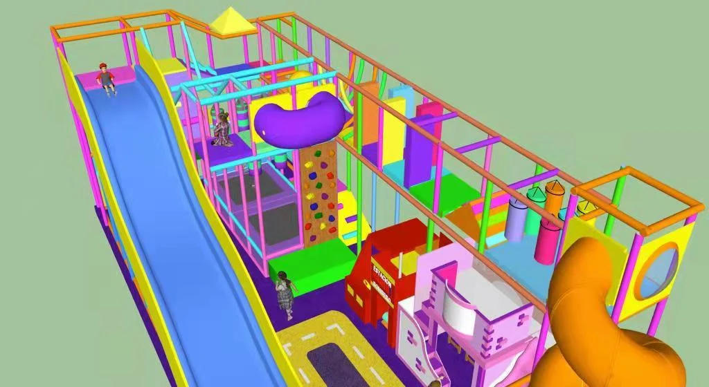 Proyecto de diseño de parque infantil interior en Valencia, Los Rios, Ecuador, Sudamérica