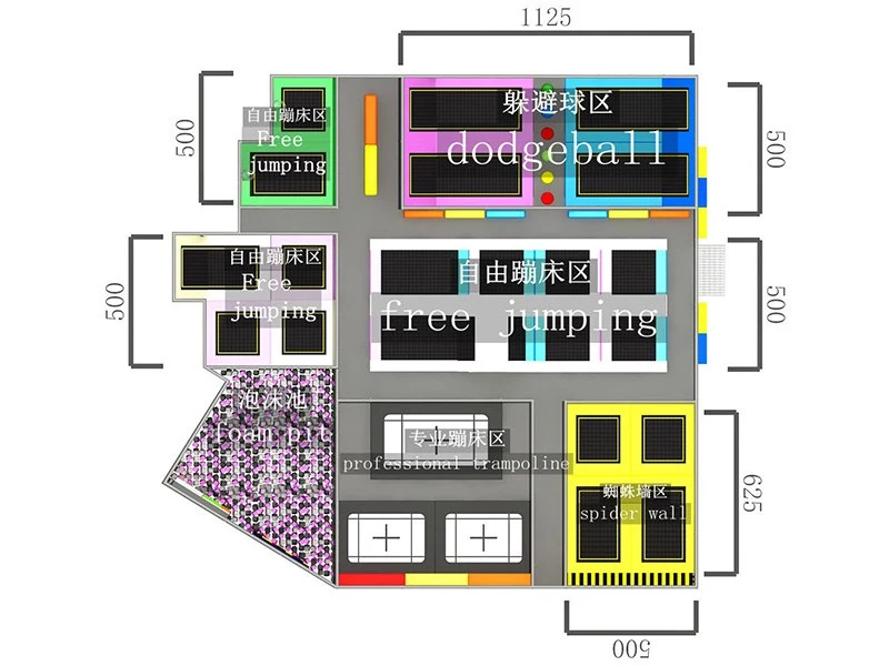 Trampolines in this configuration