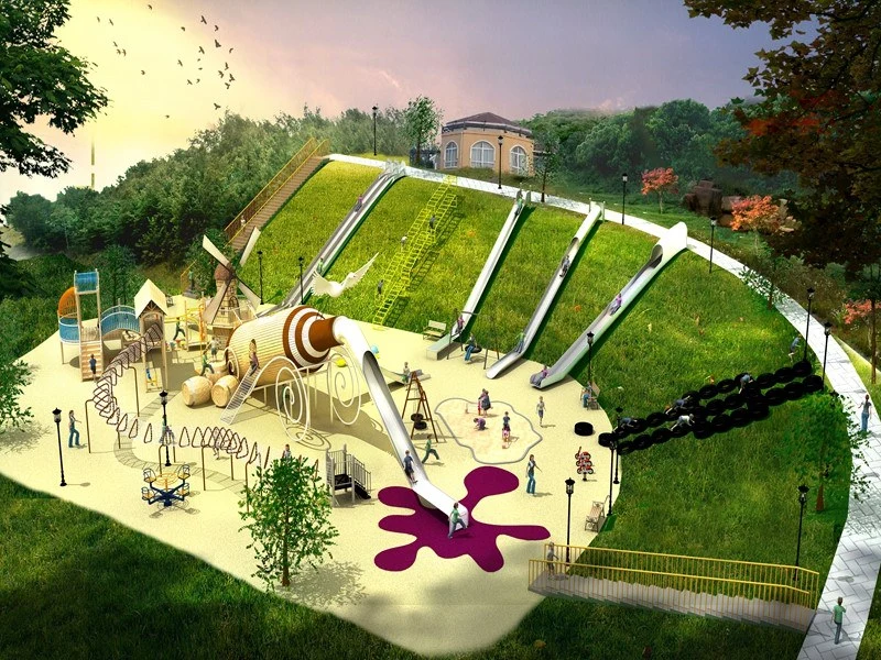 Outdoor Customized Inclusive Playground
