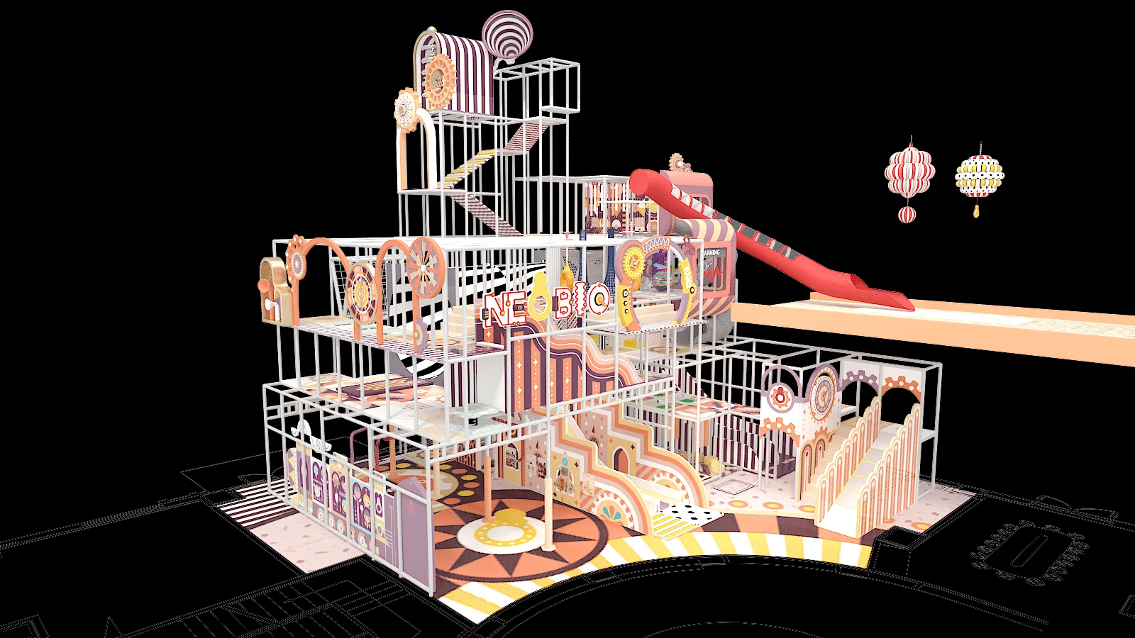 Elevate Playtime: Certified Indoor Playground Equipment Installation by Dream Garden Playground Factory in China