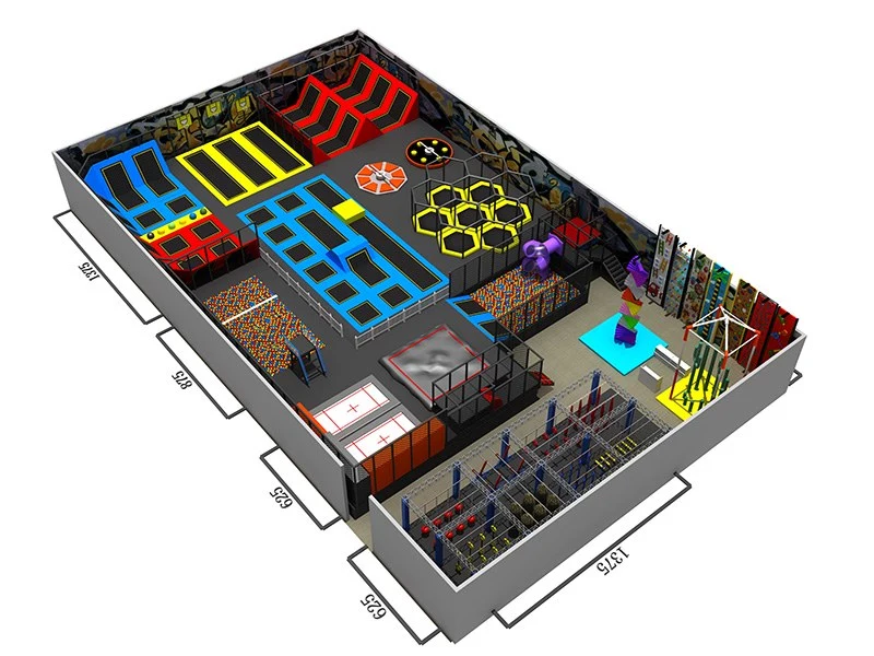 Dynamic Indoor Trampoline Park Equipment | Dream Garden
