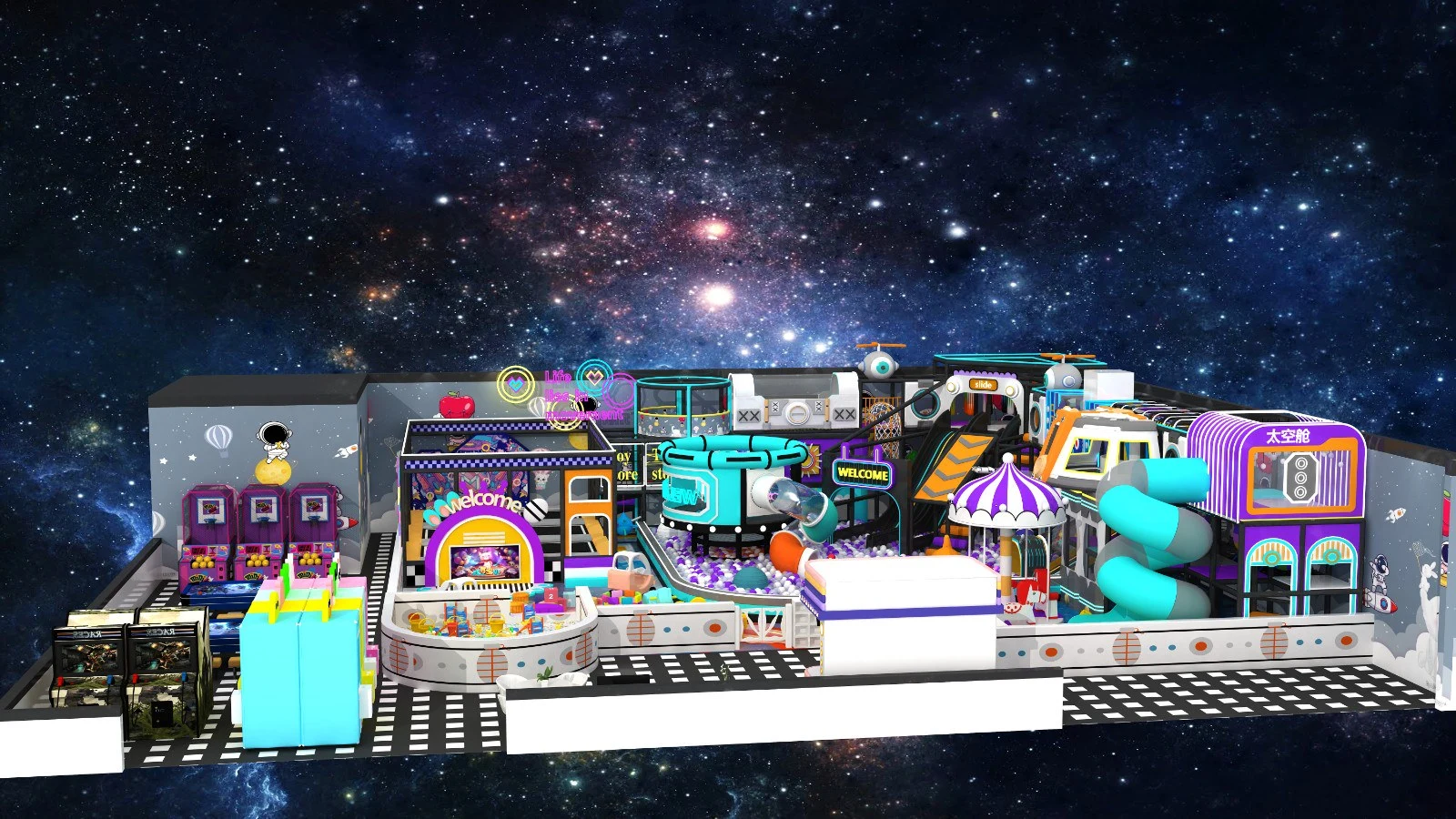 Starry Night Series An Interstellar Journey in Our State-of-the-Art Indoor Playground
