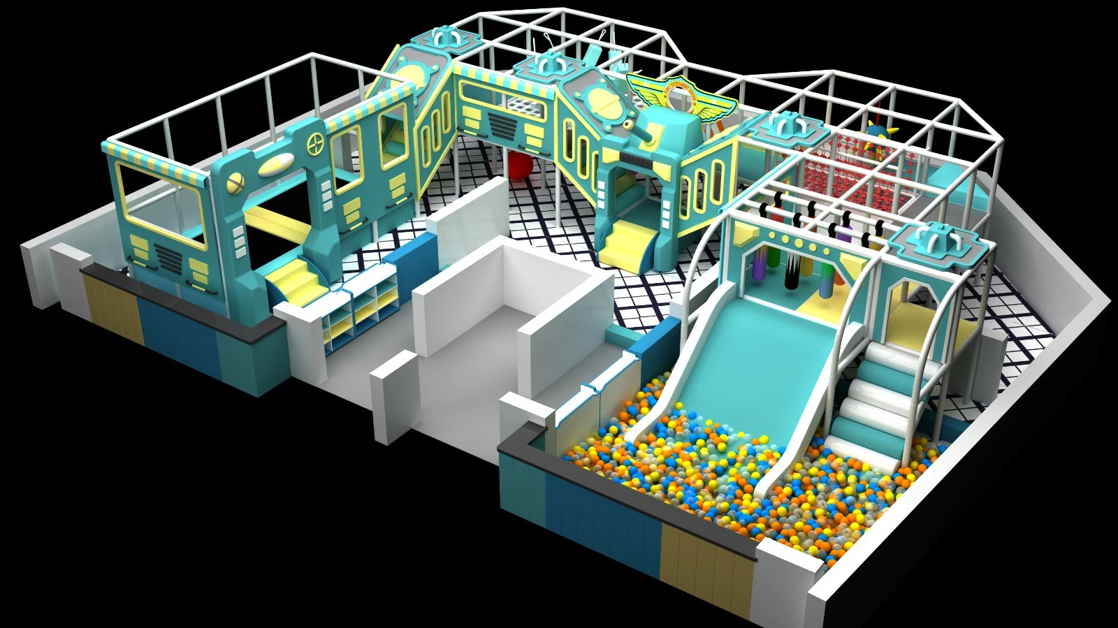 Children indoor playground equipment for Albania