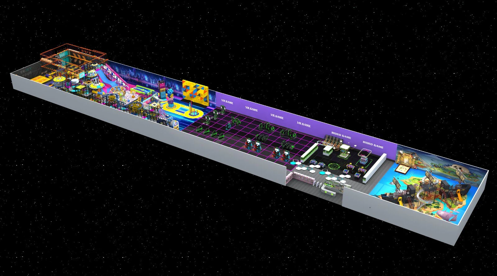 4000㎡ Futuristic Indoor Playground Adventure - A USD 1.2 Million Investment in Fun and Innovation