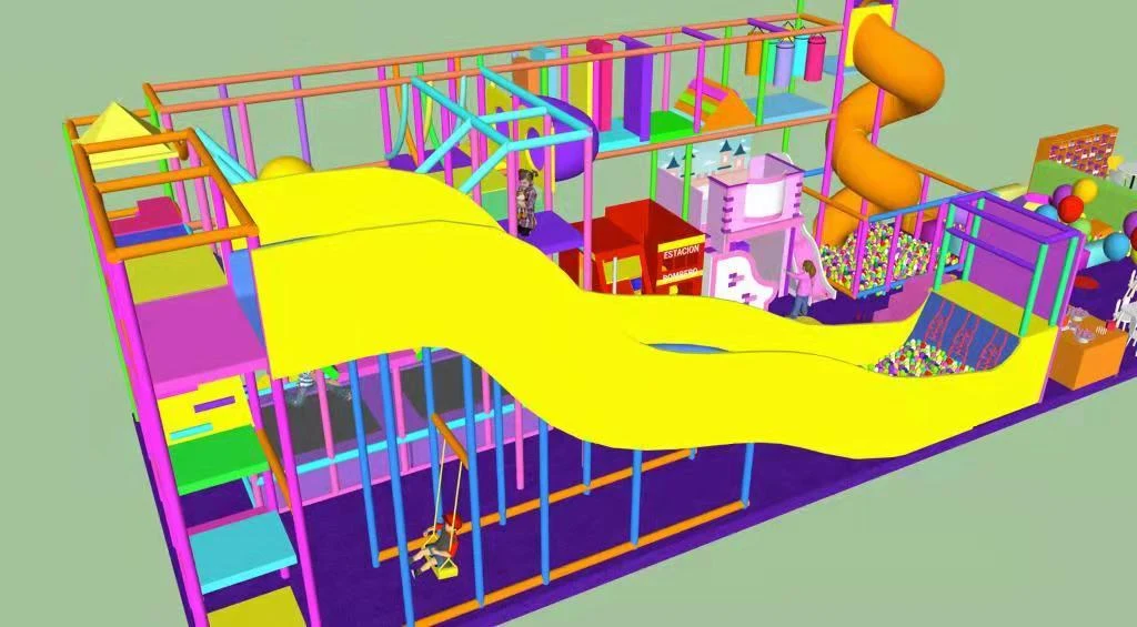 Proyecto de diseño de parque infantil interior en Valencia, Los Rios, Ecuador, Sudamérica