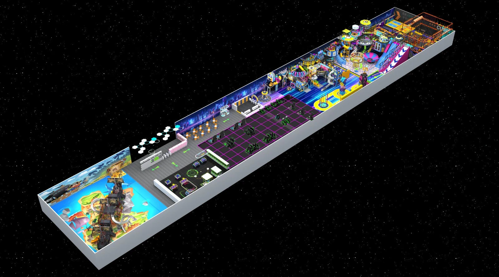 4000㎡ Futuristic Indoor Playground Adventure - A USD 1.2 Million Investment in Fun and Innovation