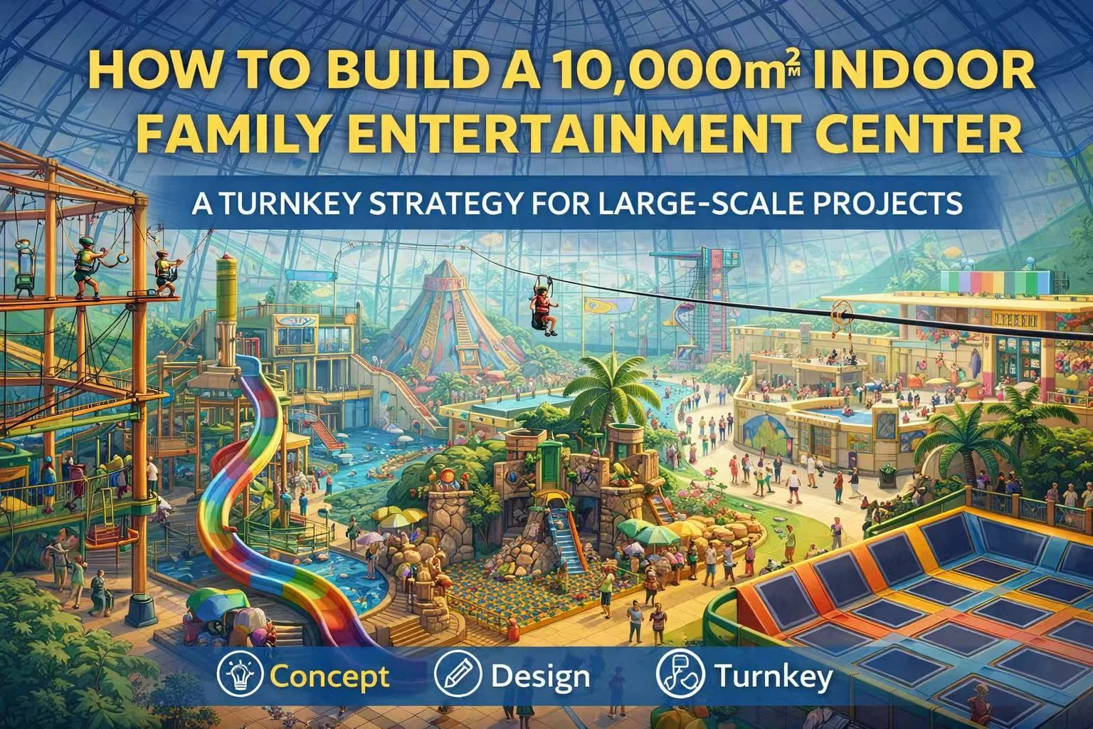 How to Build a 10,000㎡ Indoor Family Entertainment Center: A Turnkey Strategy for Large-Scale Projects？