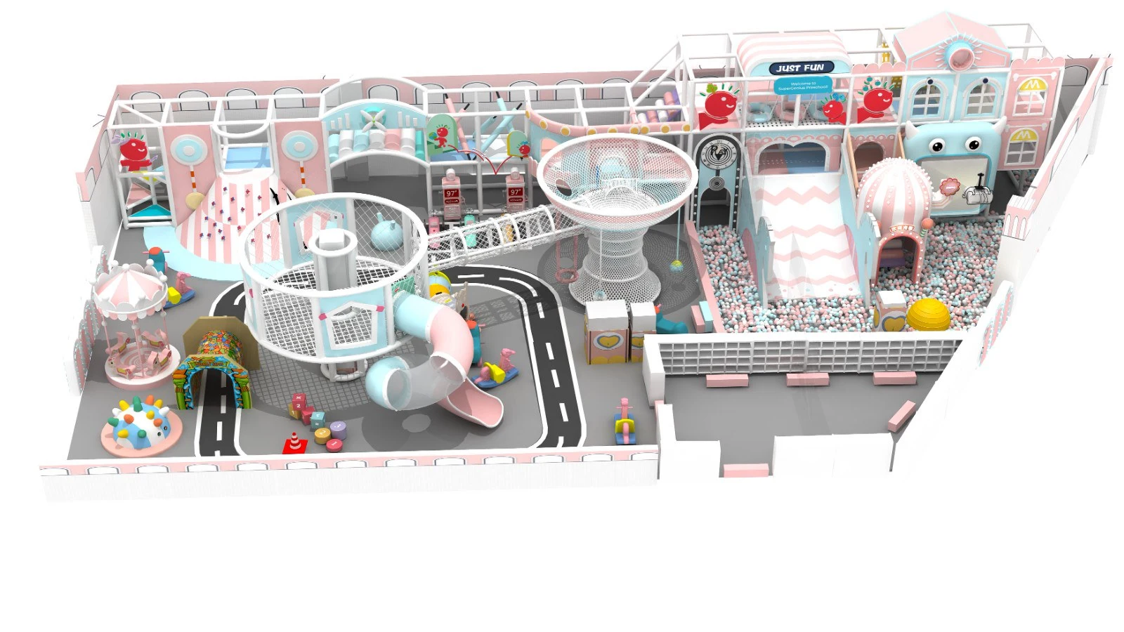 How do you make an indoor play space?