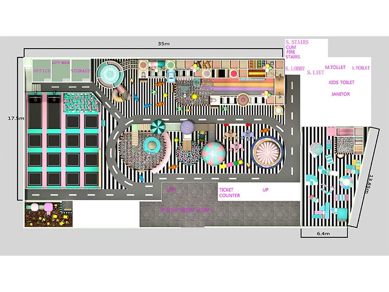 Dream garden commercial soft play equipment