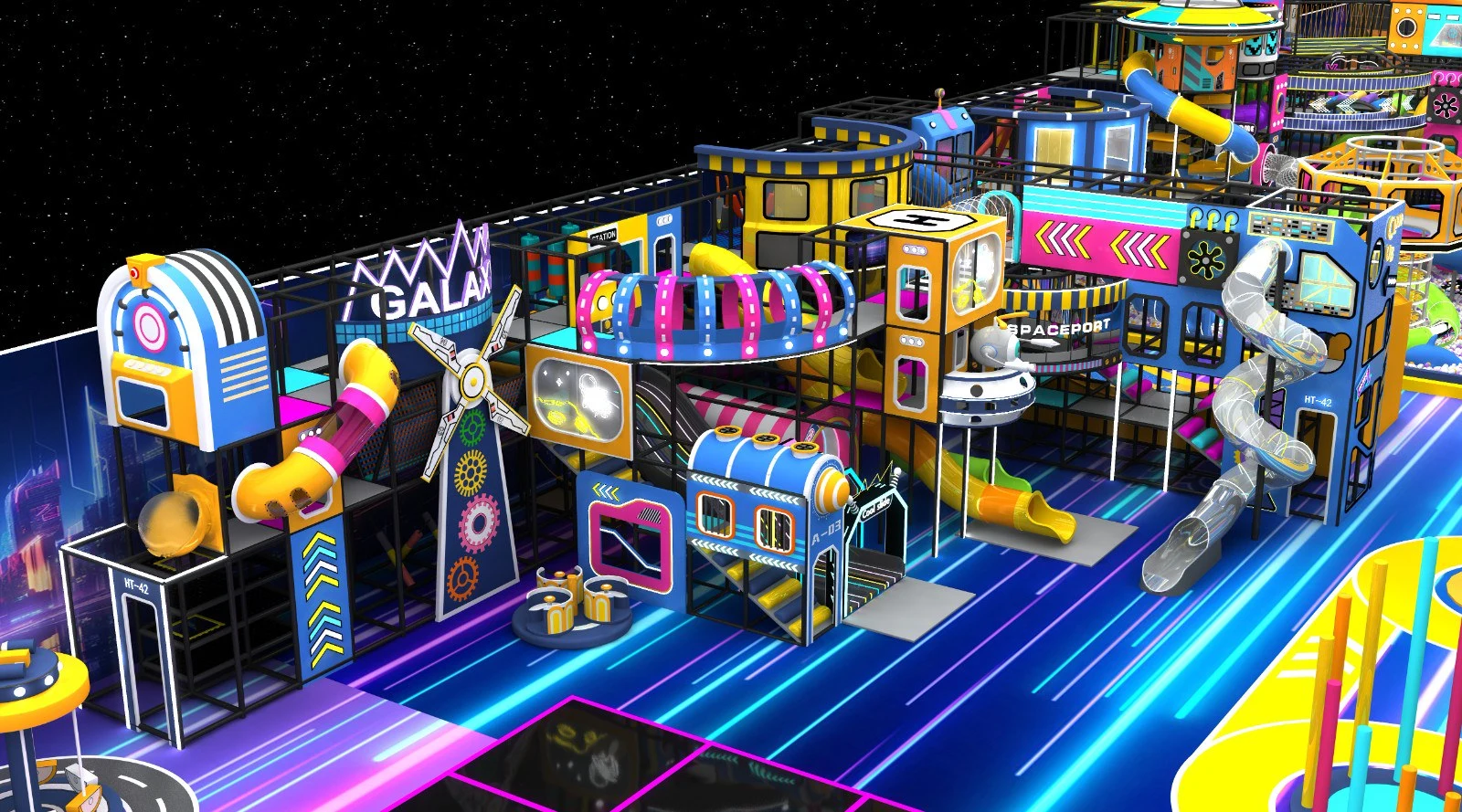 4000㎡ Futuristic Indoor Playground Adventure - A USD 1.2 Million Investment in Fun and Innovation