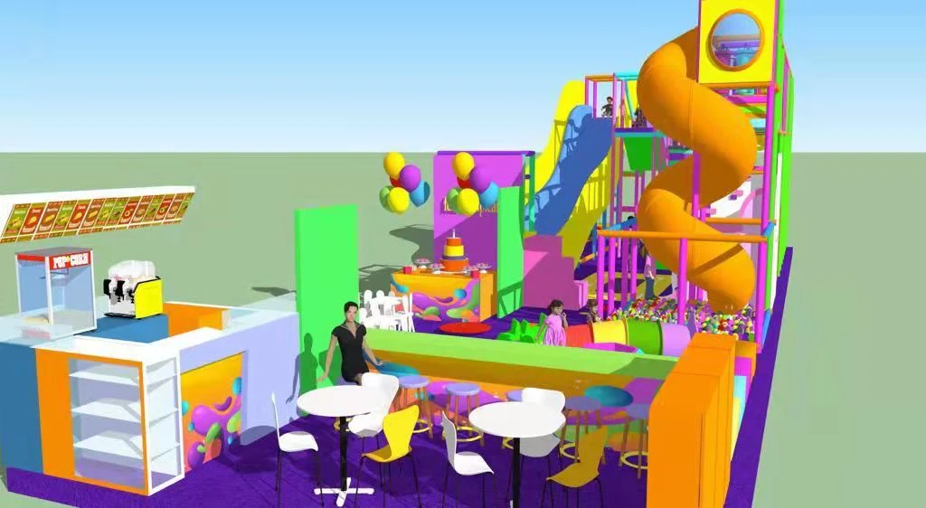 Proyecto de diseño de parque infantil interior en Valencia, Los Rios, Ecuador, Sudamérica