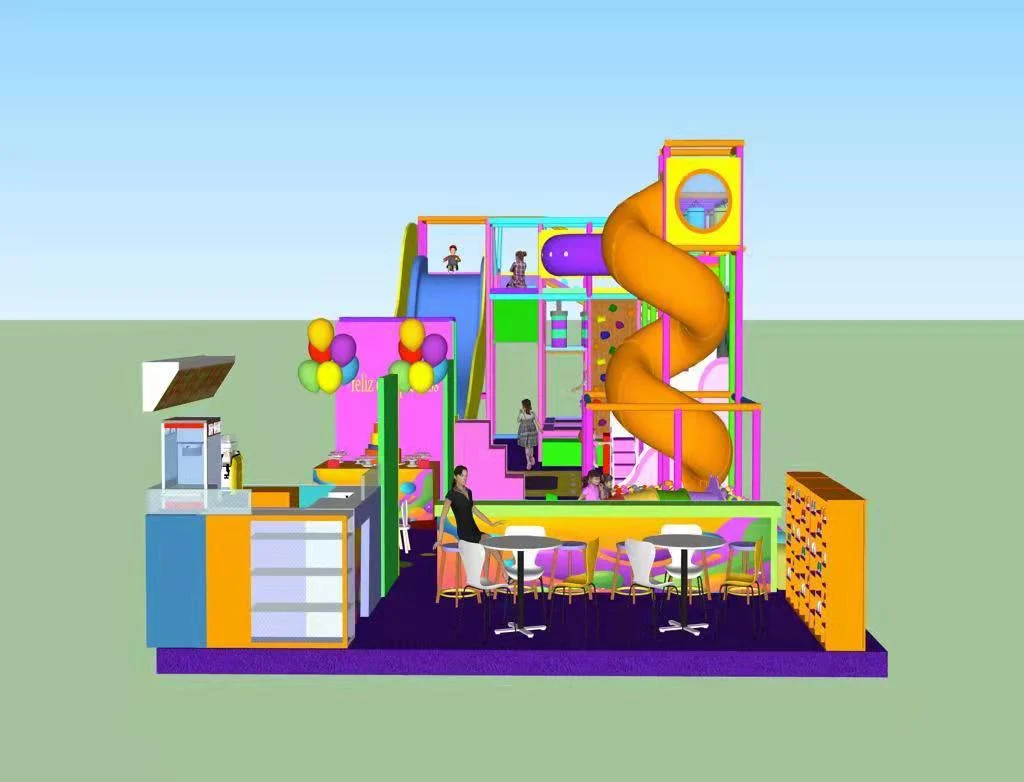 Proyecto de diseño de parque infantil interior en Valencia, Los Rios, Ecuador, Sudamérica
