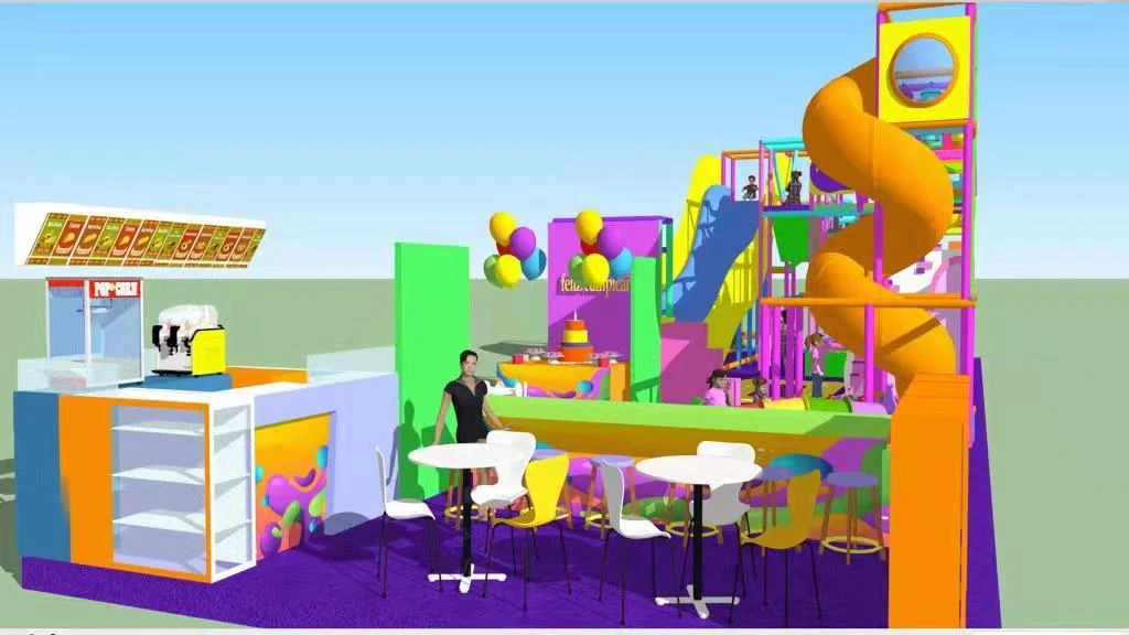 Proyecto de diseño de parque infantil interior en Valencia, Los Rios, Ecuador, Sudamérica