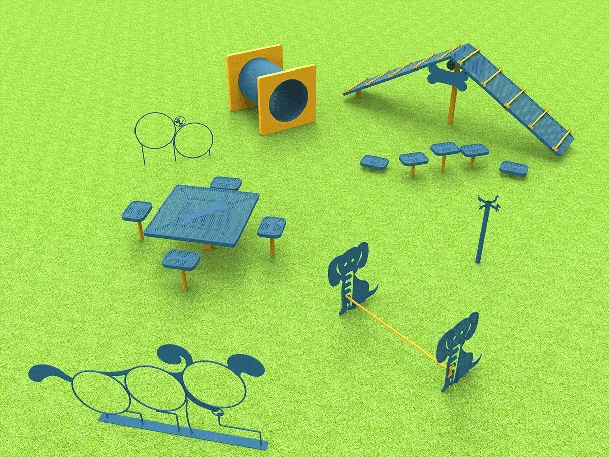 Commercial Large Dog Agility & Play Course Kit