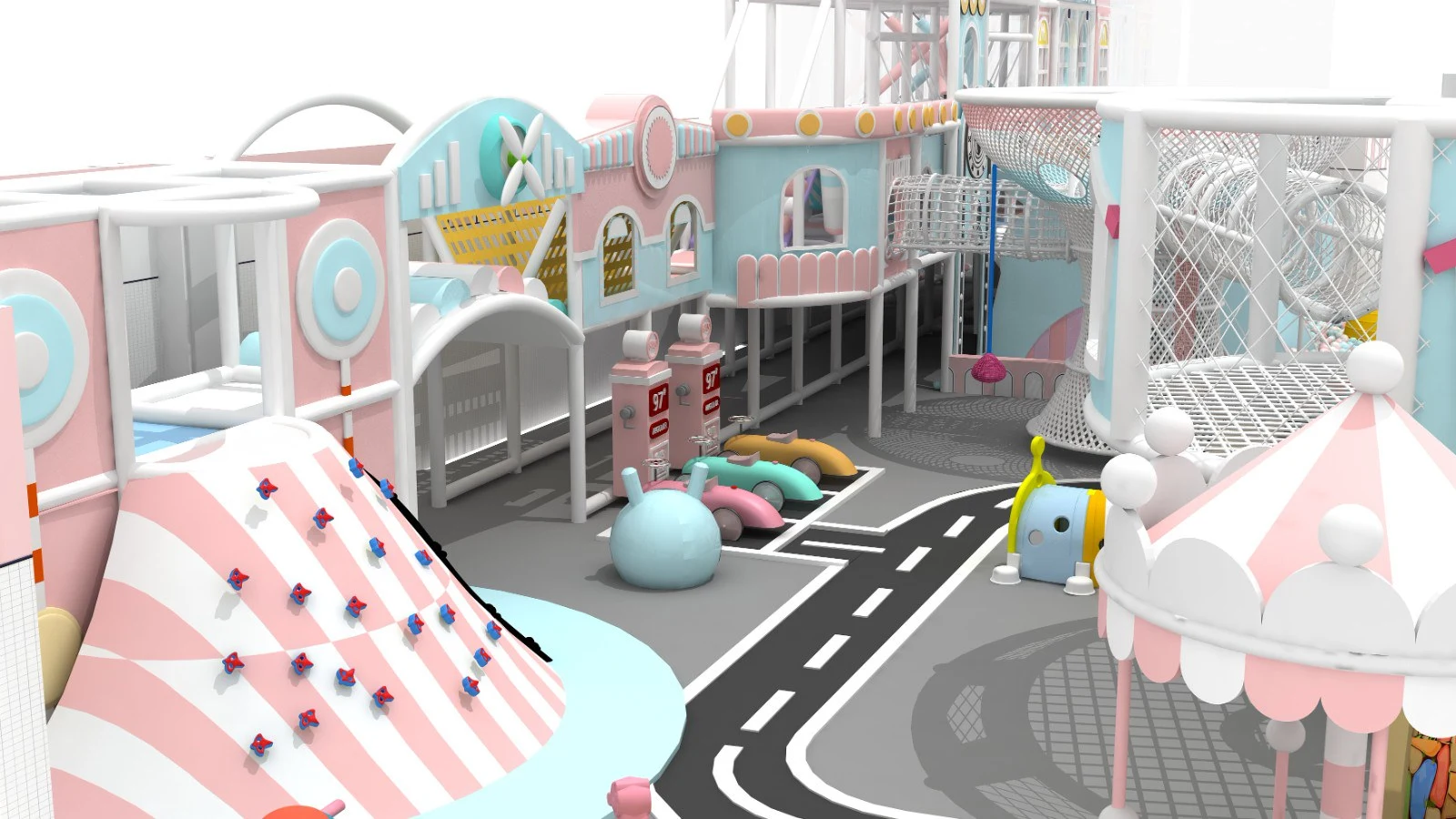 How do you make an indoor play space?