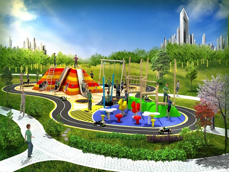 Children's Slide and Swing Set for Park