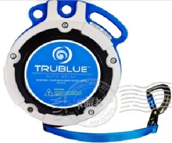 trublue auto belay for trampoline park and climbing wall game