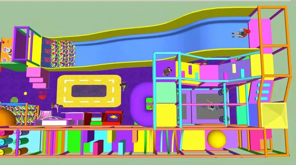 Proyecto de diseño de parque infantil interior en Valencia, Los Rios, Ecuador, Sudamérica