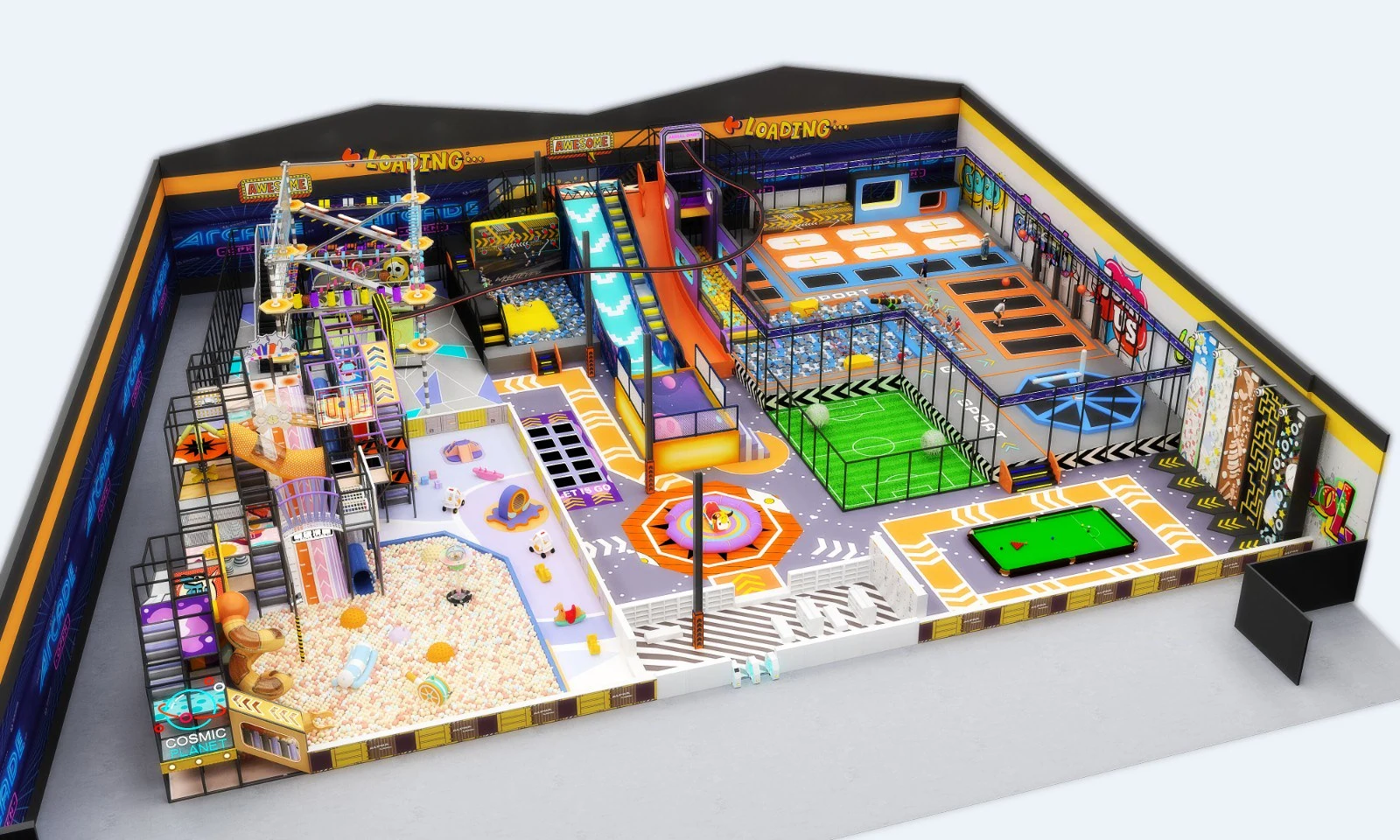 Imagining the Future of Indoor Children's Playgrounds: From AR Interactions to Eco-Friendly Designs
