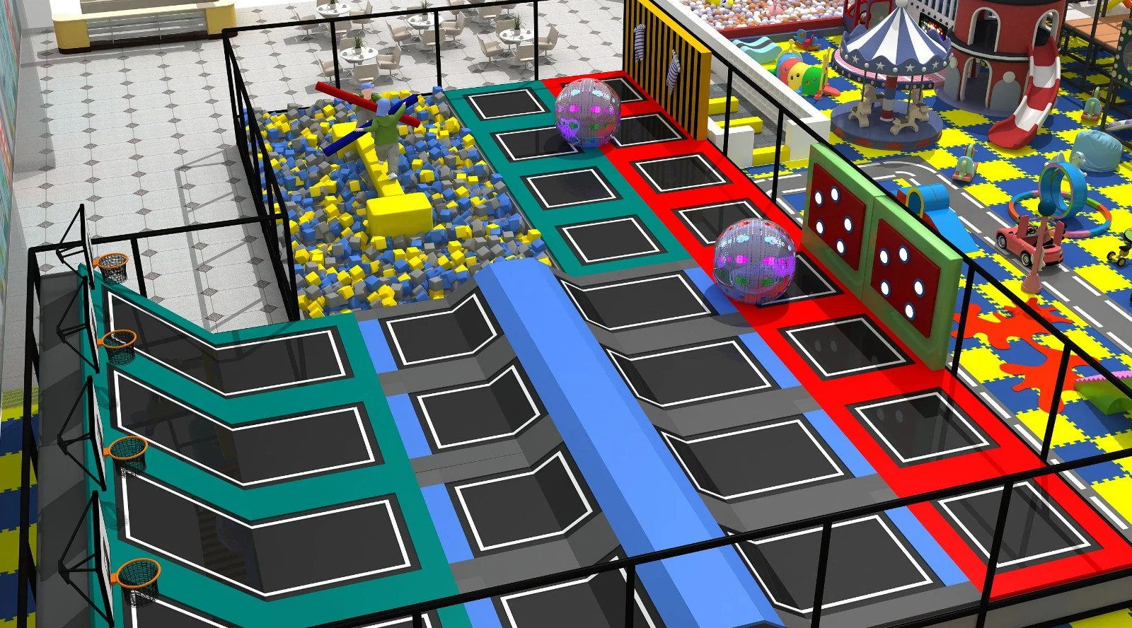 Trampolines in this configuration