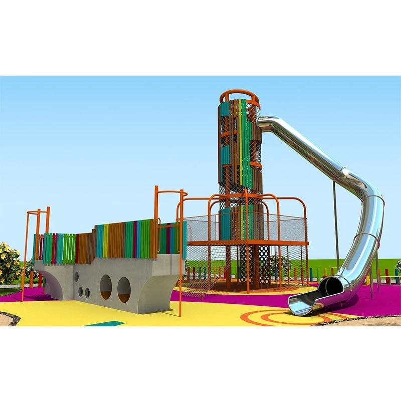 Multi-Activity Adventure Tower with Tunnel Slide