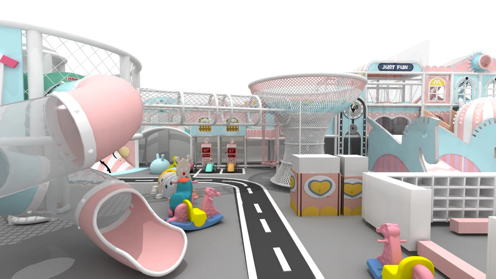 How do you make an indoor play space?