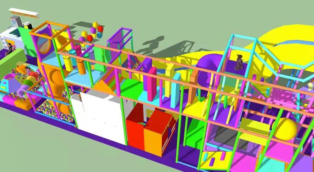 Proyecto de diseño de parque infantil interior en Valencia, Los Rios, Ecuador, Sudamérica