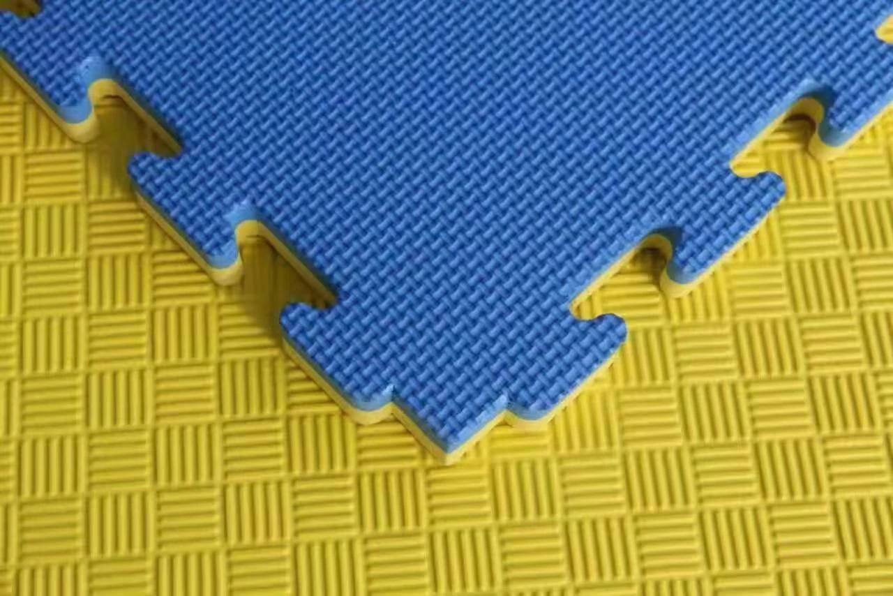 Interlocking EVA foam safety mats, rubber safety tiles, and EPDM surfacing