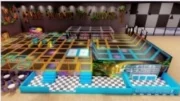 High-Bay Trampoline and Adventure Park layout